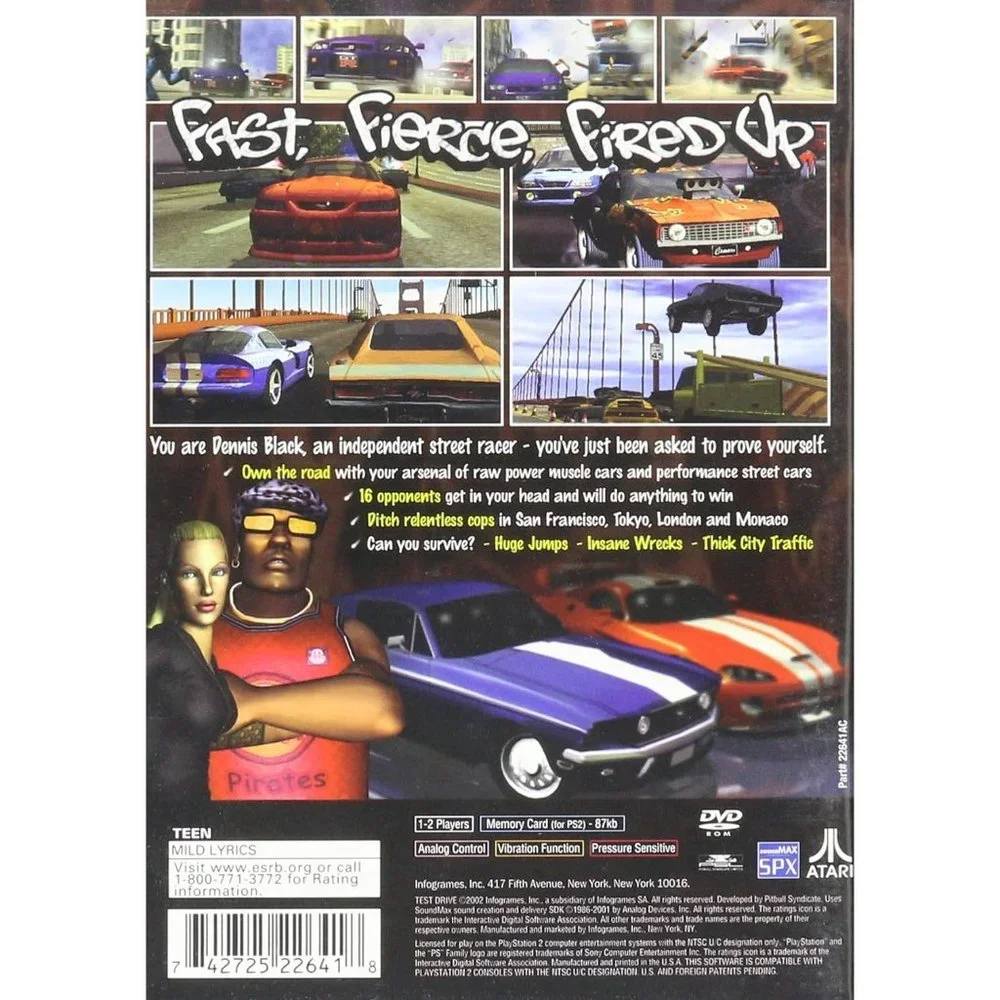 Test Drive Playstation 2 Game. Brand New, Sealed - Picture 2 of 2